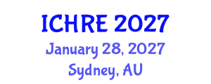 International Conference on Human Reproduction and Embryology (ICHRE) January 28, 2027 - Sydney, Australia