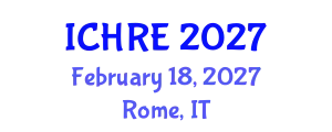 International Conference on Human Reproduction and Embryology (ICHRE) February 18, 2027 - Rome, Italy