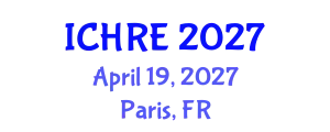 International Conference on Human Reproduction and Embryology (ICHRE) April 19, 2027 - Paris, France