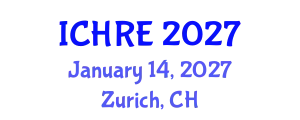International Conference on Human Reproduction and Embryology (ICHRE) January 14, 2027 - Zurich, Switzerland