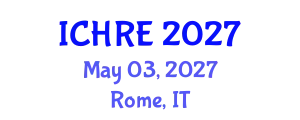 International Conference on Human Reproduction and Embryology (ICHRE) May 03, 2027 - Rome, Italy