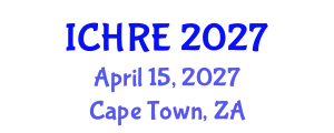 International Conference on Human Reproduction and Embryology (ICHRE) April 15, 2027 - Cape Town, South Africa