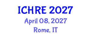 International Conference on Human Reproduction and Embryology (ICHRE) April 08, 2027 - Rome, Italy