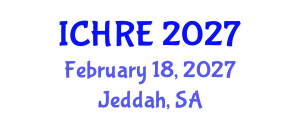 International Conference on Human Reproduction and Embryology (ICHRE) February 18, 2027 - Jeddah, Saudi Arabia