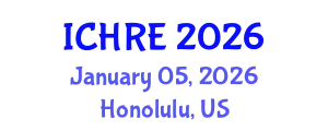 International Conference on Human Reproduction and Embryology (ICHRE) January 05, 2026 - Honolulu, United States