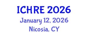International Conference on Human Reproduction and Embryology (ICHRE) January 12, 2026 - Nicosia, Cyprus