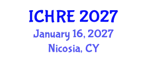 International Conference on Human Reproduction and Embryology (ICHRE) January 16, 2027 - Nicosia, Cyprus