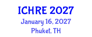 International Conference on Human Reproduction and Embryology (ICHRE) January 16, 2027 - Phuket, Thailand