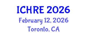 International Conference on Human Reproduction and Embryology (ICHRE) February 12, 2026 - Toronto, Canada