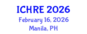 International Conference on Human Reproduction and Embryology (ICHRE) February 16, 2026 - Manila, Philippines