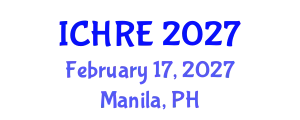 International Conference on Human Reproduction and Embryology (ICHRE) February 17, 2027 - Manila, Philippines