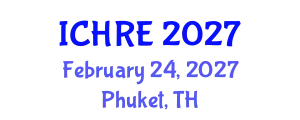 International Conference on Human Reproduction and Embryology (ICHRE) February 24, 2027 - Phuket, Thailand