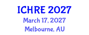 International Conference on Human Reproduction and Embryology (ICHRE) March 17, 2027 - Melbourne, Australia
