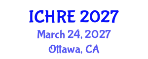 International Conference on Human Reproduction and Embryology (ICHRE) March 24, 2027 - Ottawa, Canada
