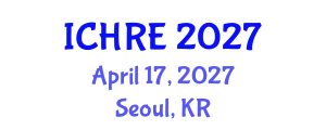 International Conference on Human Reproduction and Embryology (ICHRE) April 17, 2027 - Seoul, Republic of Korea