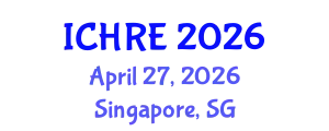 International Conference on Human Reproduction and Embryology (ICHRE) April 27, 2026 - Singapore, Singapore