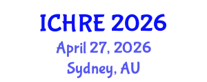 International Conference on Human Reproduction and Embryology (ICHRE) April 27, 2026 - Sydney, Australia