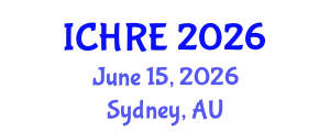 International Conference on Human Reproduction and Embryology (ICHRE) June 15, 2026 - Sydney, Australia