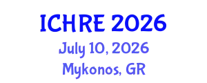 International Conference on Human Reproduction and Embryology (ICHRE) July 10, 2026 - Mykonos, Greece