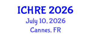 International Conference on Human Reproduction and Embryology (ICHRE) July 10, 2026 - Cannes, France