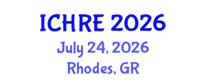 International Conference on Human Reproduction and Embryology (ICHRE) July 24, 2026 - Rhodes, Greece