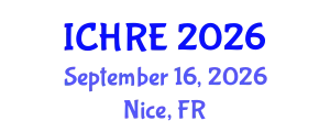 International Conference on Human Reproduction and Embryology (ICHRE) September 16, 2026 - Nice, France