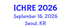 International Conference on Human Reproduction and Embryology (ICHRE) September 16, 2026 - Seoul, Republic of Korea