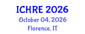 International Conference on Human Reproduction and Embryology (ICHRE) October 04, 2026 - Florence, Italy