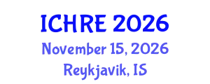 International Conference on Human Reproduction and Embryology (ICHRE) November 15, 2026 - Reykjavik, Iceland
