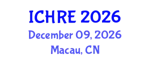 International Conference on Human Reproduction and Embryology (ICHRE) December 09, 2026 - Macau, China