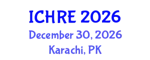 International Conference on Human Reproduction and Embryology (ICHRE) December 30, 2026 - Karachi, Pakistan