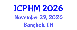 International Conference on Prognostics and Health Management (ICPHM) November 29, 2026 - Bangkok, Thailand