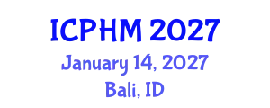 International Conference on Prognostics and Health Management (ICPHM) January 14, 2027 - Bali, Indonesia