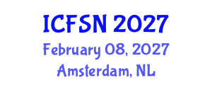 International Conference on Food Security and Nutrition (ICFSN) February 08, 2027 - Amsterdam, Netherlands