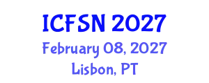 International Conference on Food Security and Nutrition (ICFSN) February 08, 2027 - Lisbon, Portugal