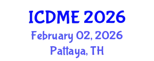 International Conference on Defense and Military Engineering (ICDME) February 02, 2026 - Pattaya, Thailand
