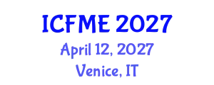 International Conference on Fluid Mechanics and Engineering (ICFME) April 12, 2027 - Venice, Italy