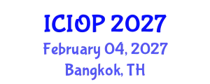 International Conference on Industrial and Organizational Psychology (ICIOP) February 04, 2027 - Bangkok, Thailand