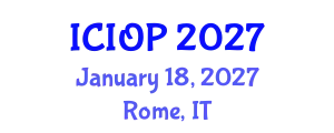 International Conference on Industrial and Organizational Psychology (ICIOP) January 18, 2027 - Rome, Italy