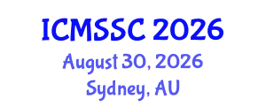 International Conference on Mathematics, Statistics and Scientific Computing (ICMSSC) August 30, 2026 - Sydney, Australia