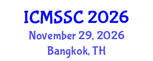 International Conference on Mathematics, Statistics and Scientific Computing (ICMSSC) November 29, 2026 - Bangkok, Thailand