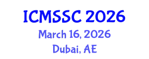 International Conference on Mathematics, Statistics and Scientific Computing (ICMSSC) March 16, 2026 - Dubai, United Arab Emirates