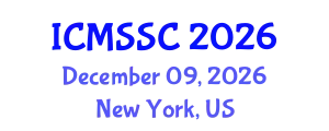 International Conference on Mathematics, Statistics and Scientific Computing (ICMSSC) December 09, 2026 - New York, United States