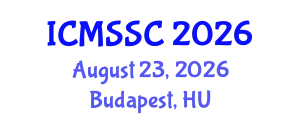 International Conference on Mathematics, Statistics and Scientific Computing (ICMSSC) August 23, 2026 - Budapest, Hungary