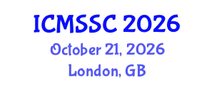 International Conference on Mathematics, Statistics and Scientific Computing (ICMSSC) October 21, 2026 - London, United Kingdom