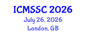 International Conference on Mathematics, Statistics and Scientific Computing (ICMSSC) July 26, 2026 - London, United Kingdom