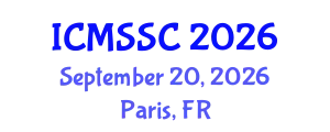 International Conference on Mathematics, Statistics and Scientific Computing (ICMSSC) September 20, 2026 - Paris, France