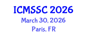 International Conference on Mathematics, Statistics and Scientific Computing (ICMSSC) March 30, 2026 - Paris, France