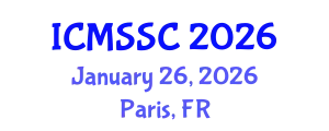International Conference on Mathematics, Statistics and Scientific Computing (ICMSSC) January 26, 2026 - Paris, France