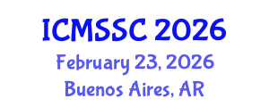 International Conference on Mathematics, Statistics and Scientific Computing (ICMSSC) February 23, 2026 - Buenos Aires, Argentina